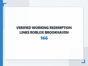 Verified Working Redemption Links for Roblox Brookhaven